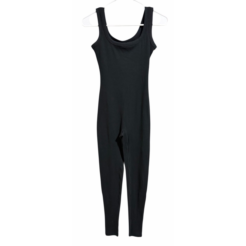 SKIMS Fits Everybody Ribbed Tank Jumpsuit Catsuit Soot Women's Size Small